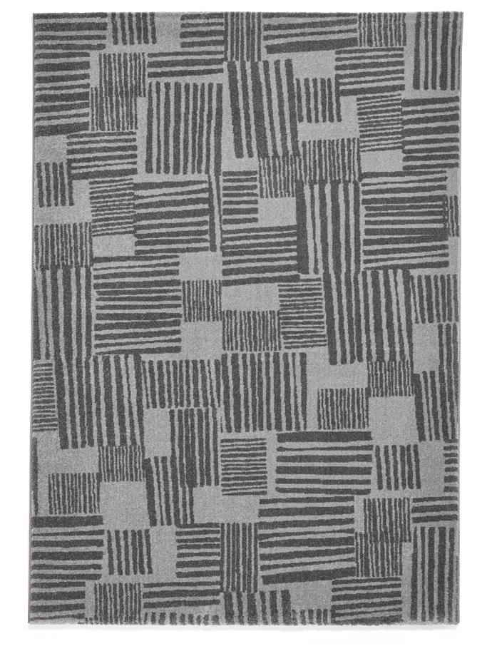 Catherine Lansfield Blocks Dark Grey/Grey Rug rug