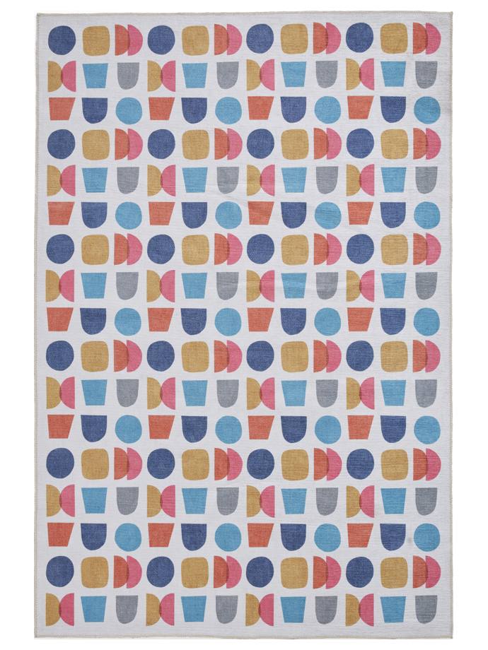 Catherine Lansfield Connect Geo Multi Washable Rug rug