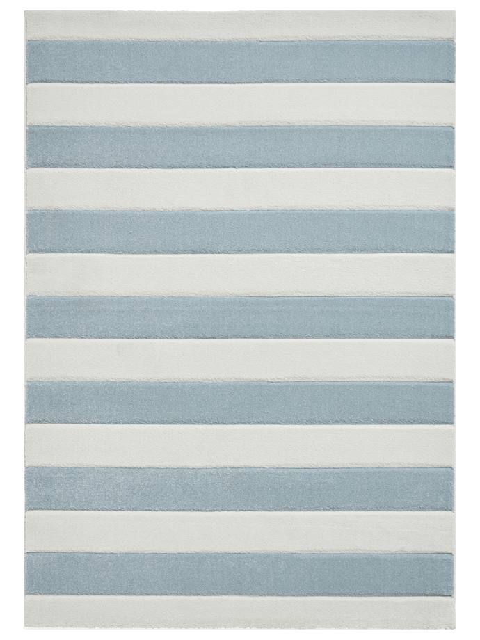 Catherine Lansfield Cove Stripe Blue Rug rug