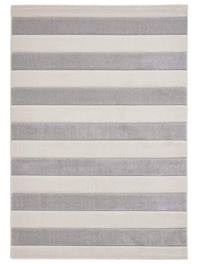 Catherine Lansfield Cove Stripe Grey Rug rug