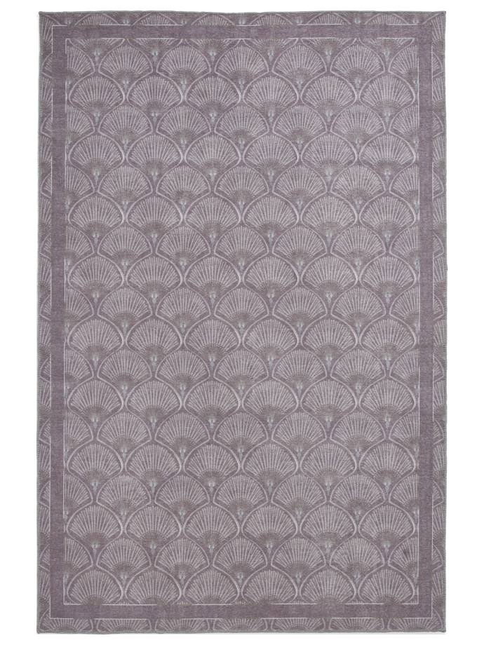 Catherine Lansfield Deco Peacock Lilac Washable Rug rug