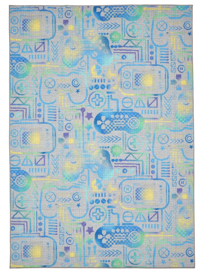 Catherine Lansfield Gamer Grey Washable Rug rug
