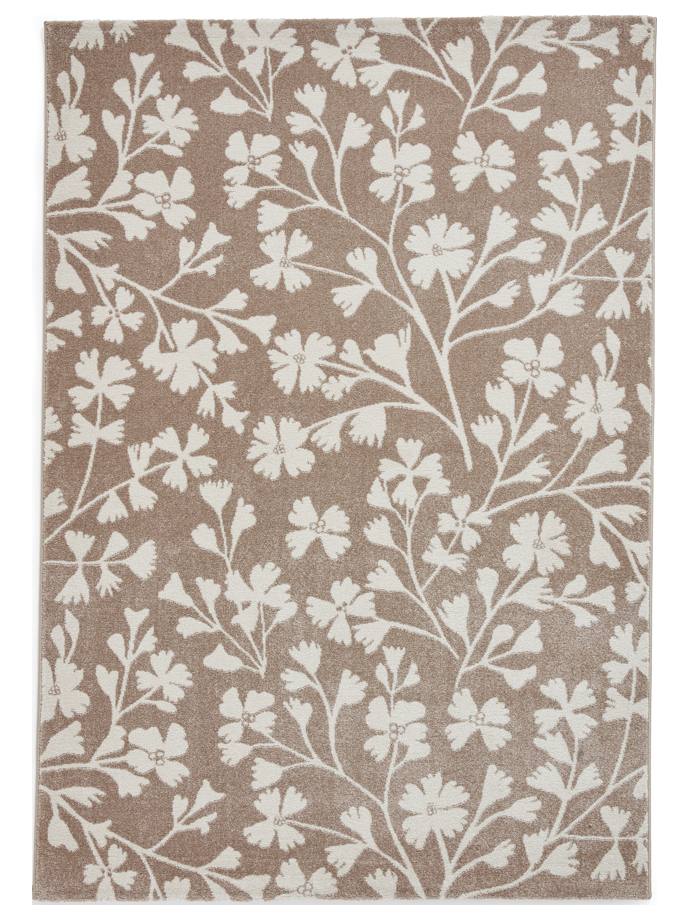 Catherine Lansfield Grace Floral Natural Rug rug