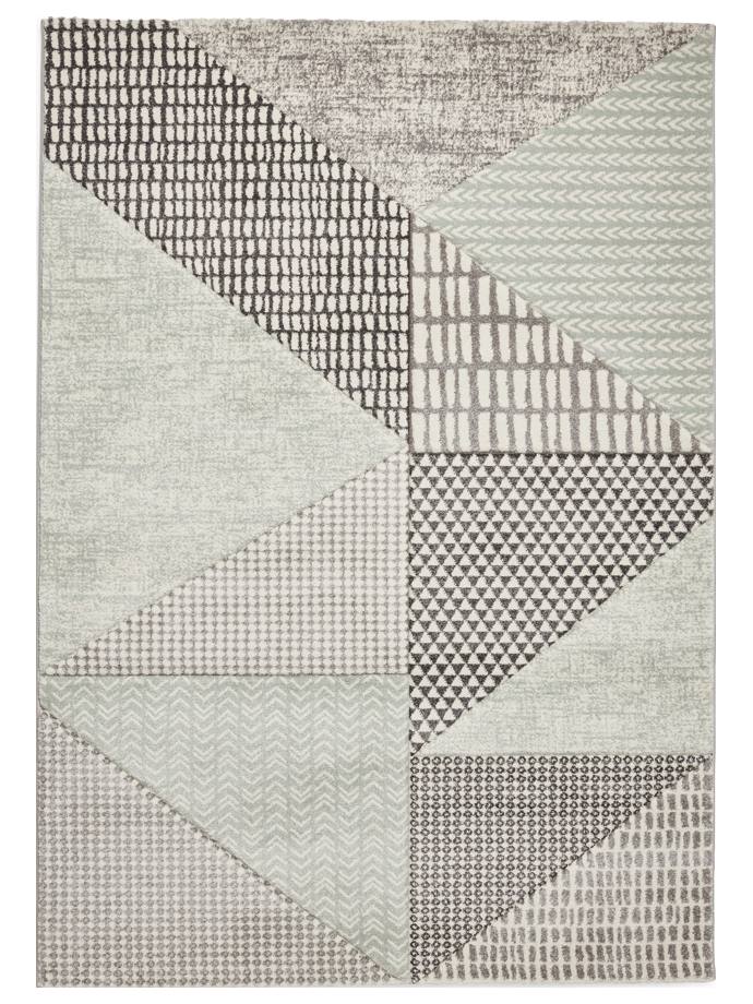 Catherine Lansfield Larsson Geo Sage Green/Grey Rug rug