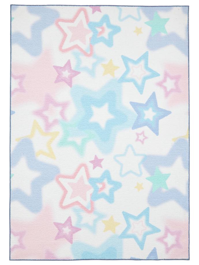 Catherine Lansfield Ombre Stars Pink Washable Rug rug