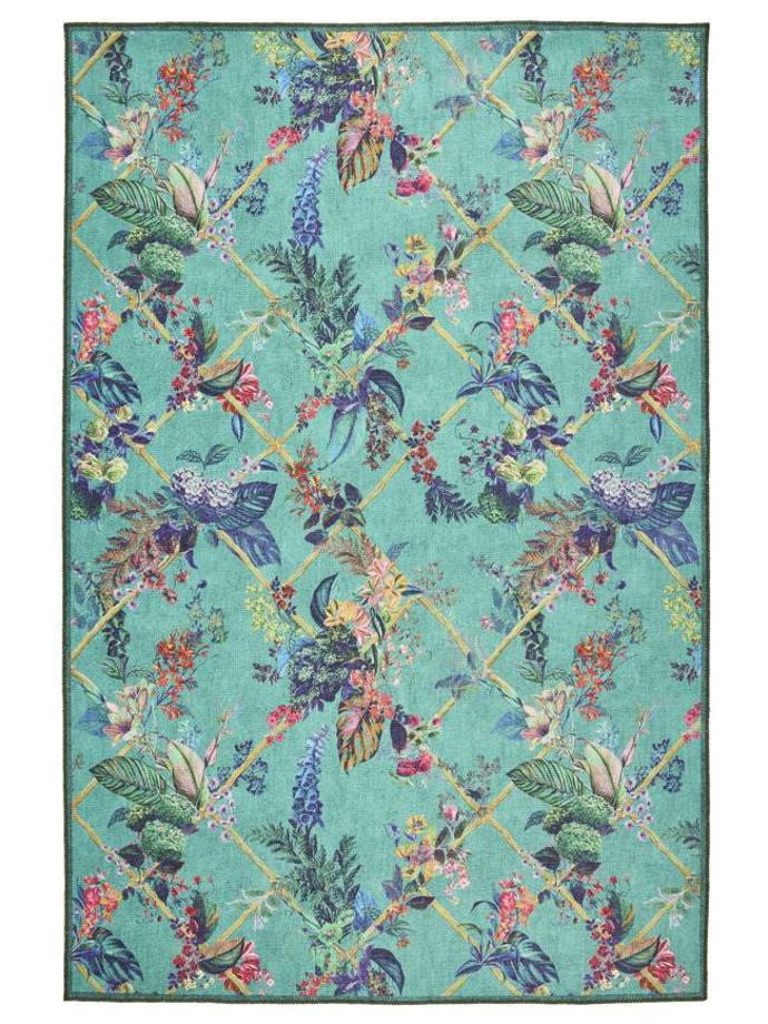 House Llewelyn-Bowen Cotswold Fantasia Blue Washable Rug rug