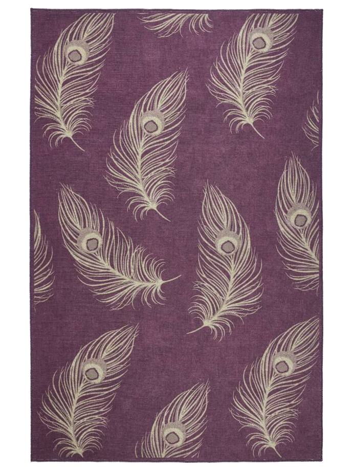 House Llewelyn-Bowen Dandy Claret Washable Rug rug