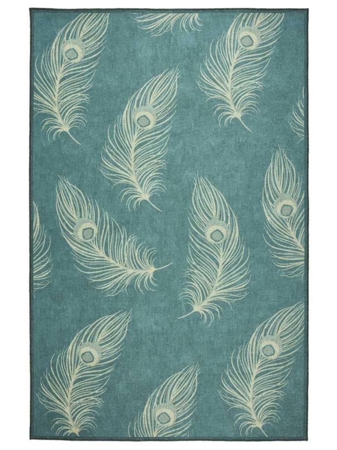 House Llewelyn-Bowen Dandy Teal Washable Rug rug
