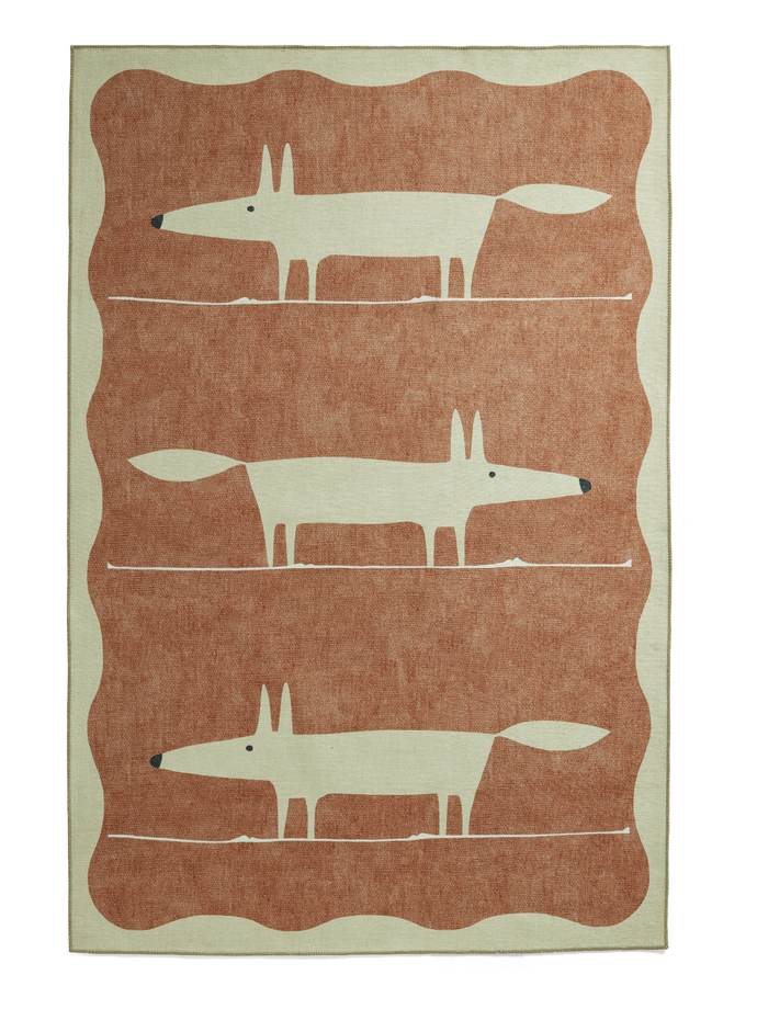 Scion Mr Fox Terra/Beige Washable rug