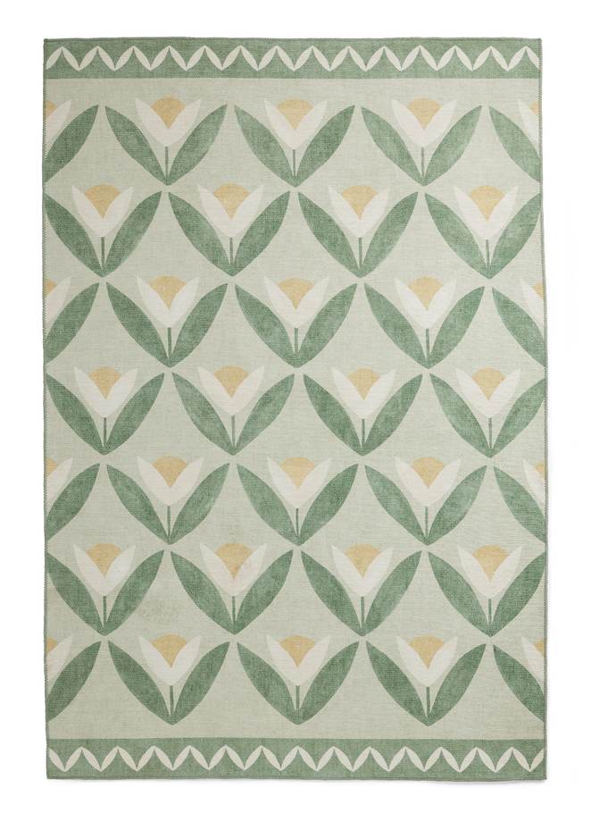 Scion Tulip Trellis Pine Washable rug